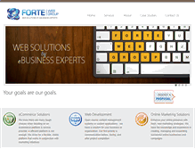 Tablet Screenshot of fortewebgroup.com